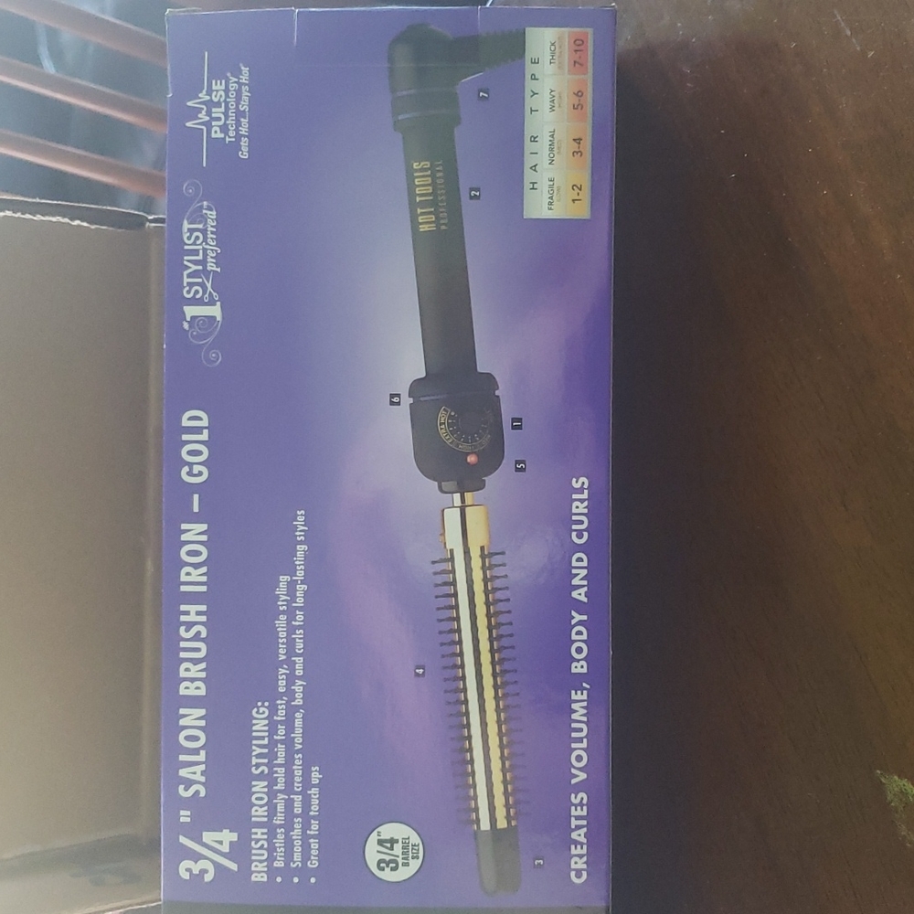 3/4 " salon brush iron